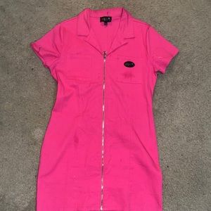 delia’s pink denim dress size xl